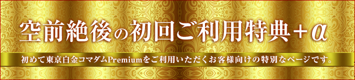 空前絶後のご新規様特典